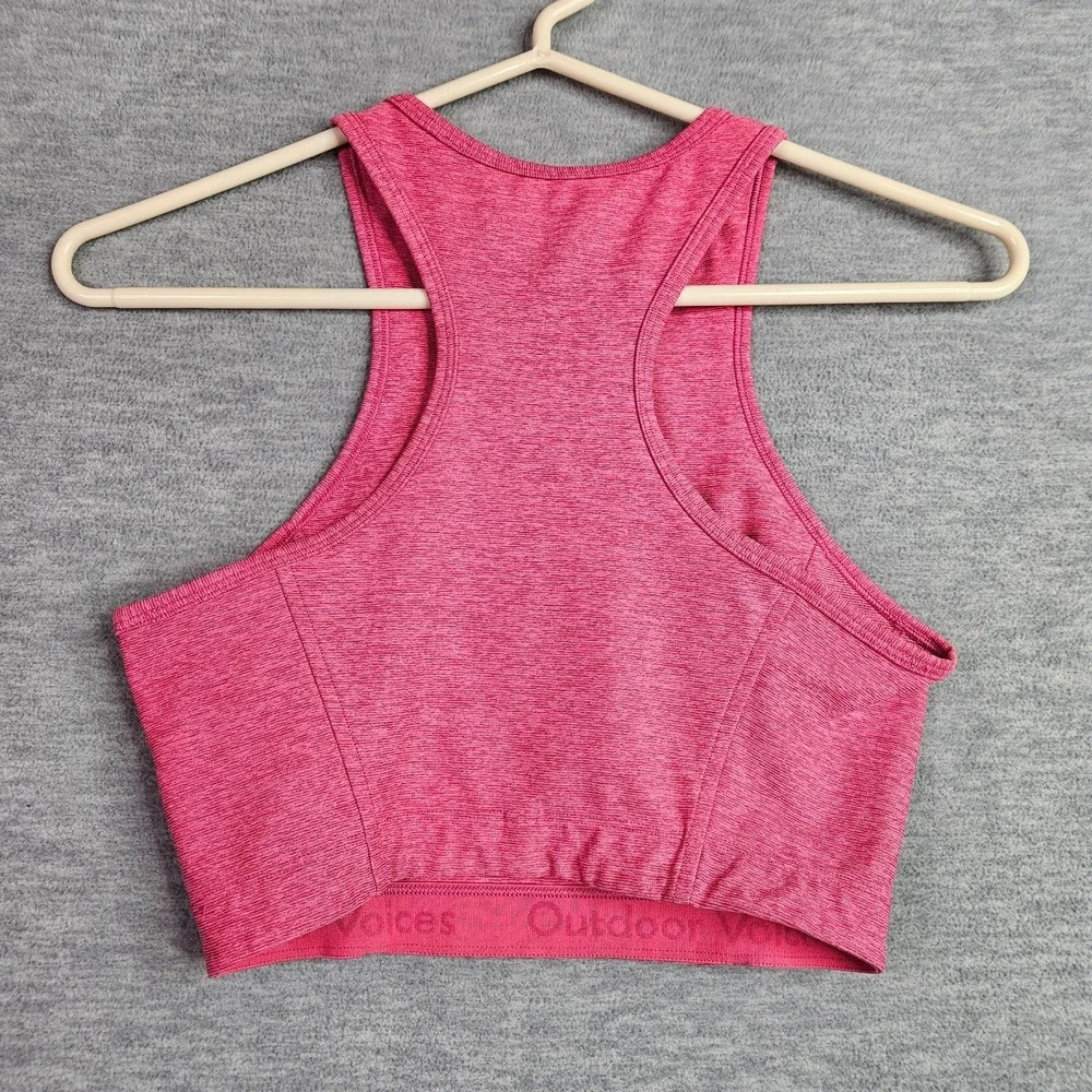 Outdoor Voices Womens Crop Tank Top Size XS Pink Athletic Sports Bra Activewear